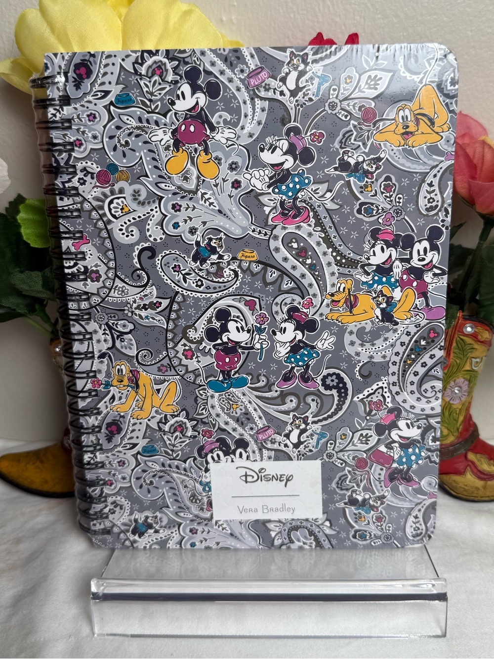NWT Vera Bradley Mickey Mouse Piccadilly Paisley Mini Notebook